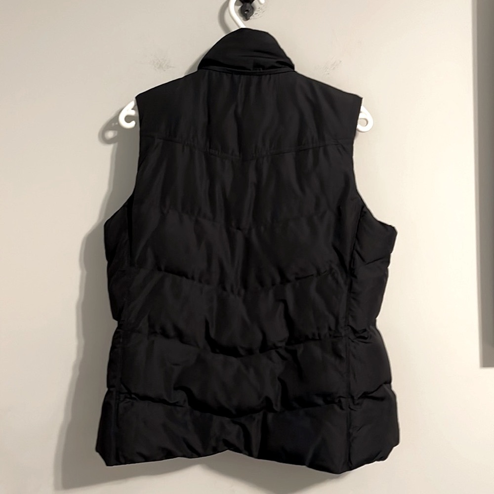 Banana republic black cozy warm vest size M - Picture 4 of 6